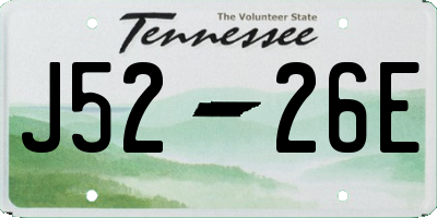 TN license plate J5226E