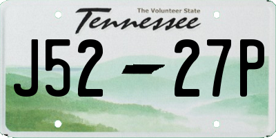 TN license plate J5227P