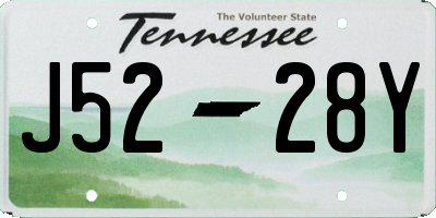 TN license plate J5228Y