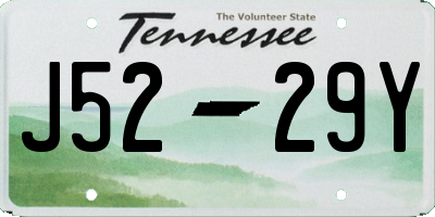 TN license plate J5229Y