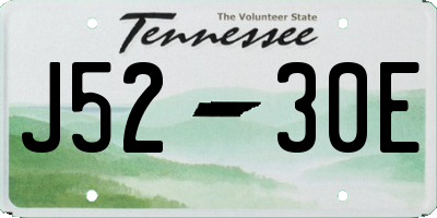 TN license plate J5230E