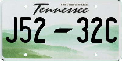 TN license plate J5232C