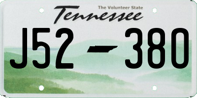 TN license plate J5238O