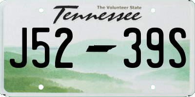 TN license plate J5239S