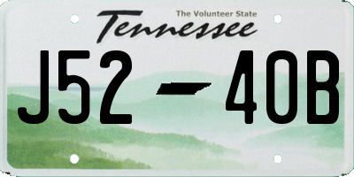 TN license plate J5240B