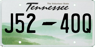 TN license plate J5240Q