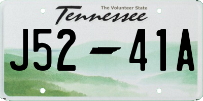 TN license plate J5241A