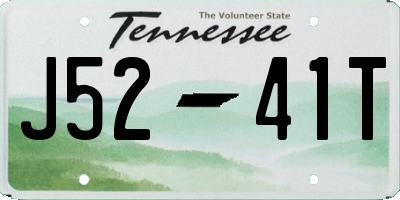 TN license plate J5241T
