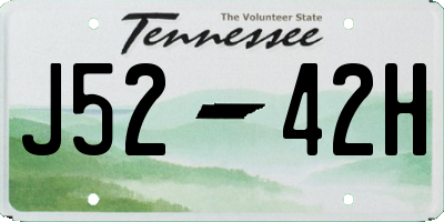 TN license plate J5242H