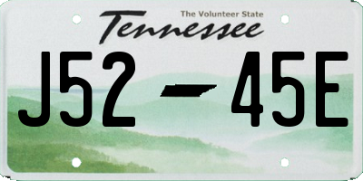 TN license plate J5245E