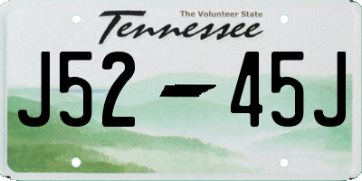 TN license plate J5245J