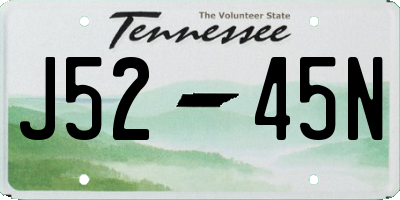 TN license plate J5245N