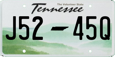 TN license plate J5245Q