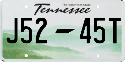TN license plate J5245T