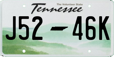 TN license plate J5246K