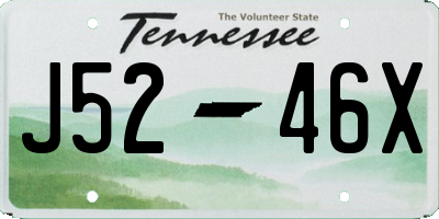 TN license plate J5246X