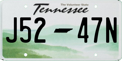 TN license plate J5247N