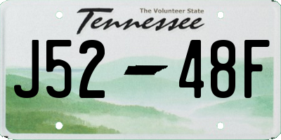 TN license plate J5248F