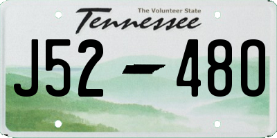 TN license plate J5248O