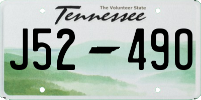 TN license plate J5249O
