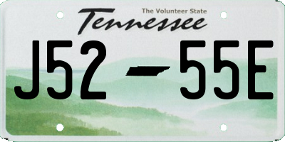 TN license plate J5255E