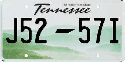 TN license plate J5257I