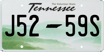 TN license plate J5259S