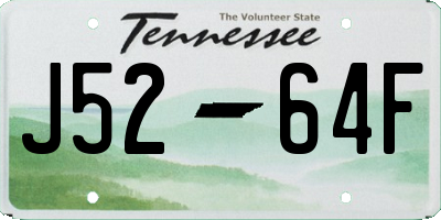 TN license plate J5264F