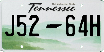 TN license plate J5264H