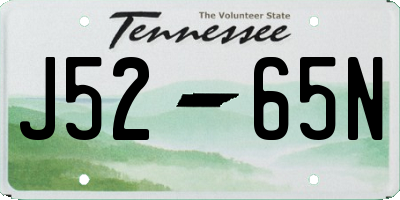TN license plate J5265N