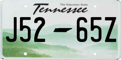 TN license plate J5265Z