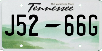 TN license plate J5266G