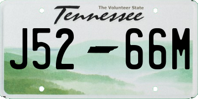 TN license plate J5266M