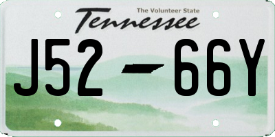 TN license plate J5266Y