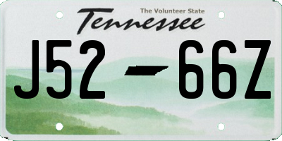 TN license plate J5266Z