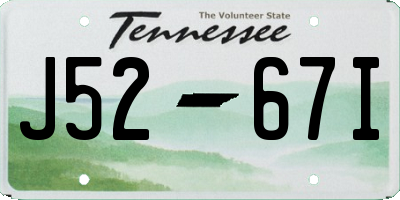 TN license plate J5267I