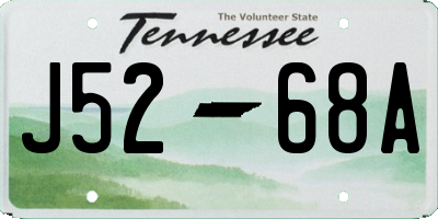 TN license plate J5268A