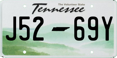 TN license plate J5269Y