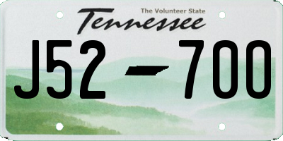 TN license plate J5270O