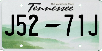 TN license plate J5271J