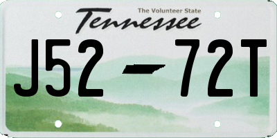 TN license plate J5272T