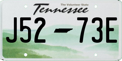 TN license plate J5273E