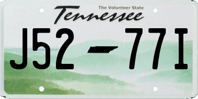 TN license plate J5277I
