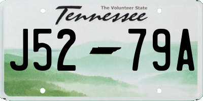 TN license plate J5279A