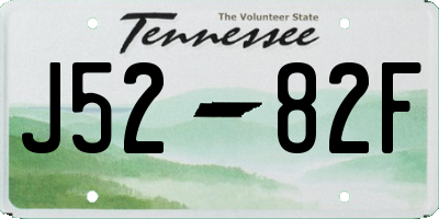 TN license plate J5282F