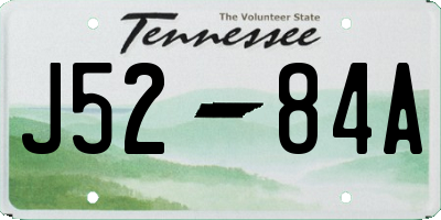 TN license plate J5284A