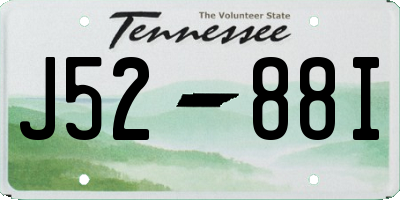 TN license plate J5288I
