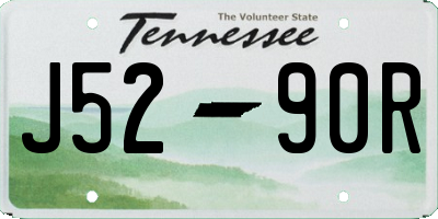 TN license plate J5290R
