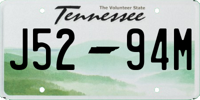 TN license plate J5294M