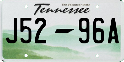 TN license plate J5296A